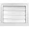 Ekena Millwork Vertical Surface Mount PVC Gable Vent: Functional, w/ 2"W x 2"P Brickmould Sill Frame, 20"W x 16"H GVPVE20X1603SF - alternate 1
